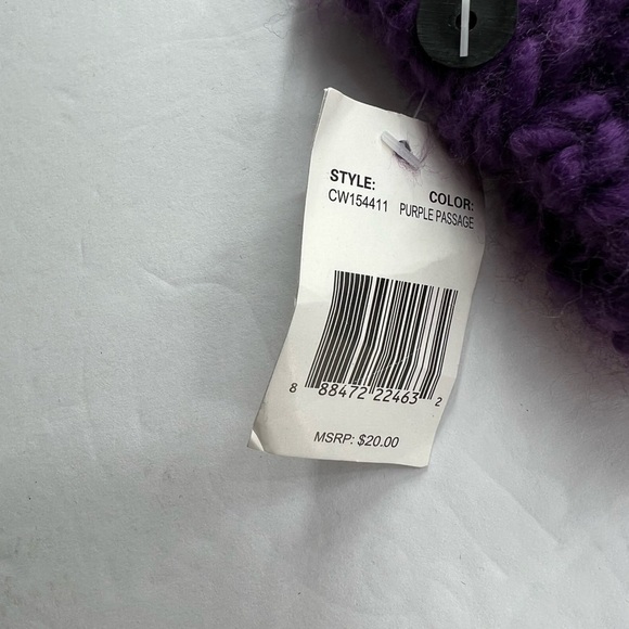 Knotted Purple Passage Knitted Ear Muffs Ladies NEW - Picture 3 of 3